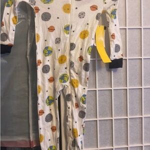 Gerber White One Piece with Planet Print